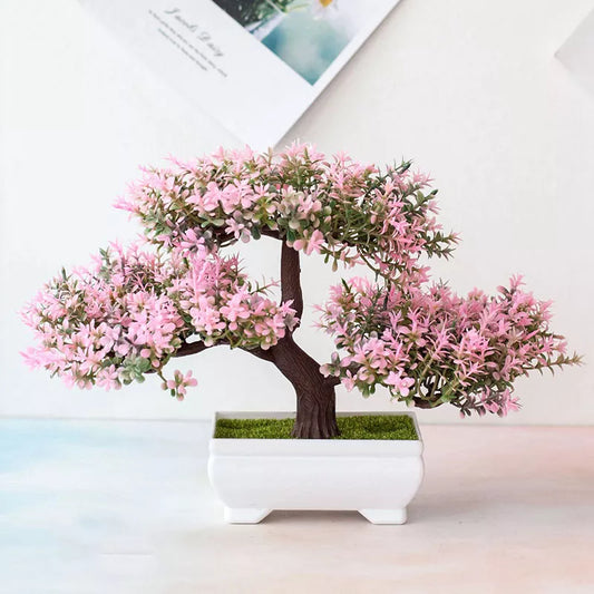 Artificial Bonsai Small Tree Pot Fake Plant