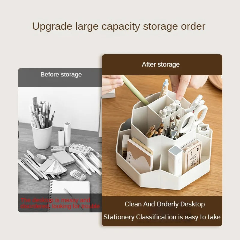 360° Rotatable Pen Holder Desk Stationery Organizer