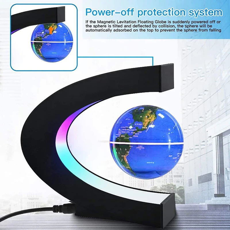 Magnetic Floating Levitation Globe LED Lamp